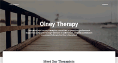 Desktop Screenshot of olneytherapy.com