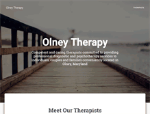 Tablet Screenshot of olneytherapy.com